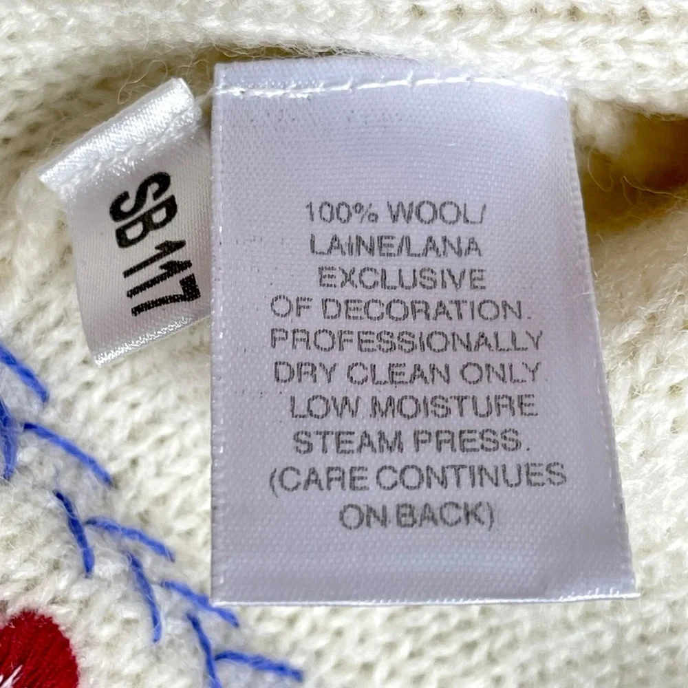 Susan Bristol Vintage 1997 Wool Cardigan Sweater Size M - Picture 7 of 7